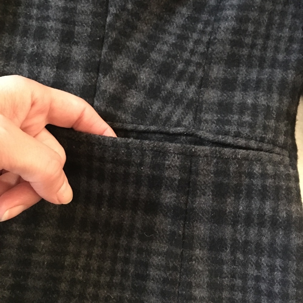 Checkered Coat, Jacket, Buttoned Blazer - image 6